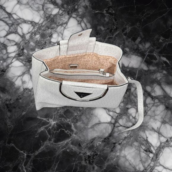 Guess Logo Print Satchel Crossbody Bag - Picture 2 of 2